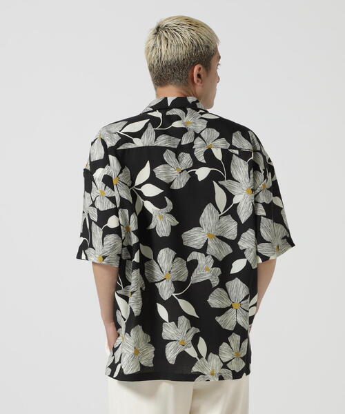 DANKE SCHON(ダンケシェーン)の「DankeSchon/ダンケシェーン/OPEN COLLAR SSH B.FLOWER(シャツ/ブラウス・メンズ・ホワイト/ブラック・F)」の4枚目の写真