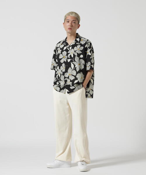 DANKE SCHON(ダンケシェーン)の「DankeSchon/ダンケシェーン/OPEN COLLAR SSH B.FLOWER(シャツ/ブラウス・メンズ・ホワイト/ブラック・F)」の5枚目の写真