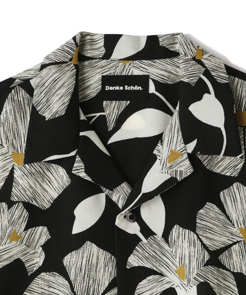 DANKE SCHON(ダンケシェーン)の「DankeSchon/ダンケシェーン/OPEN COLLAR SSH B.FLOWER(シャツ/ブラウス・メンズ・ホワイト/ブラック・F)」の8枚目の写真