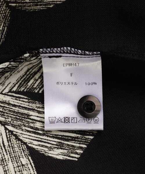 DANKE SCHON(ダンケシェーン)の「DankeSchon/ダンケシェーン/OPEN COLLAR SSH B.FLOWER(シャツ/ブラウス・メンズ・ホワイト/ブラック・F)」の12枚目の写真