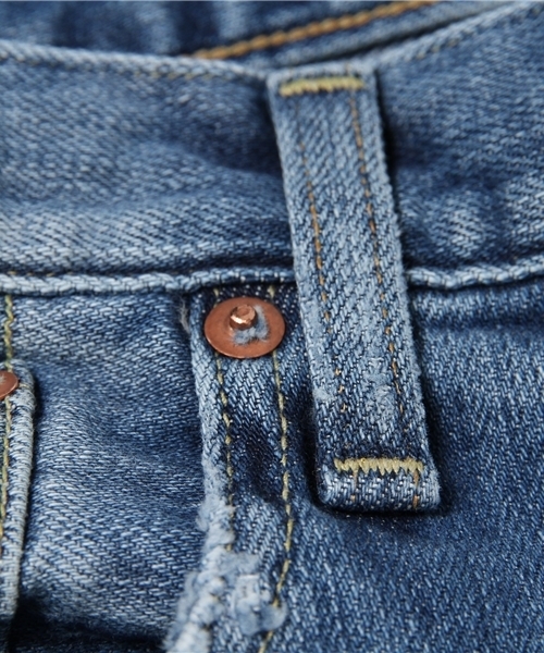 Ray BEAMS(レイビームス)の「RED CARD / ダメージ デニム(デニムパンツ・レディース・ブルー系その他・24/22/23/25)」の10枚目の写真