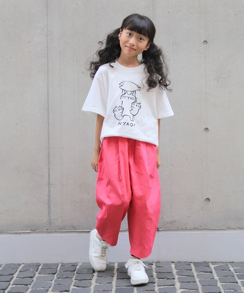 UNIT CHEST(ユニットチェスト)の「【UNIT CHEST】unique unisex T-shirt NYAO! by kikki(Tシャツ/カットソー・メンズ・ホワイト/ブラック・L/M/S)」の8枚目の写真