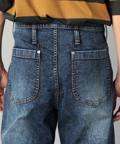 β MEN（ベータメン）の「ハイブリッドハイパーストレッチ ダブルポケットパンツ（デニムパンツ・メンズ・ネイビー・M）」の14枚目の写真