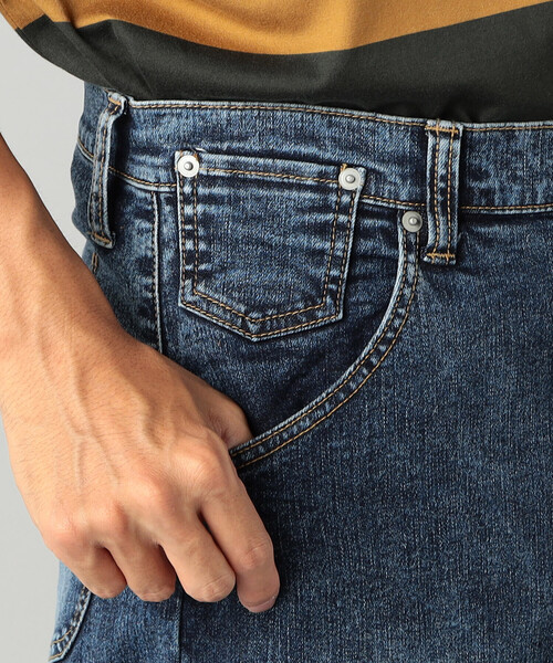 β MEN（ベータメン）の「ハイブリッドハイパーストレッチ ダブルポケットパンツ（デニムパンツ・メンズ・ネイビー・M）」の4枚目の写真