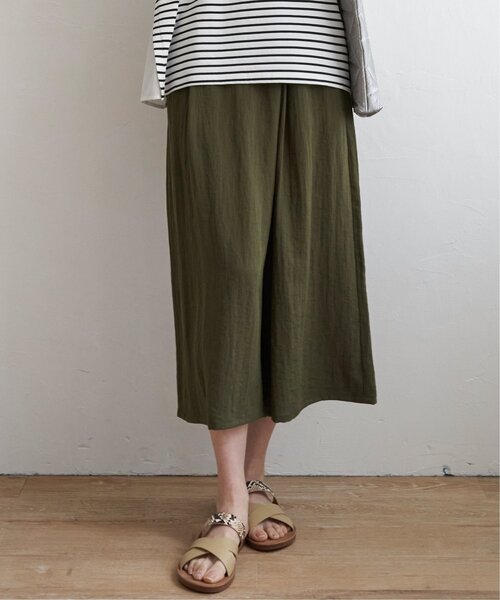 ikka（イッカ）の「【接触冷感／親子コーデ】冷感スラブタックスカーチョ（その他パンツ・レディース・ブラック/イエロー/ブルー/ダークグリーン/グレー・L/M/S）」の11枚目の写真