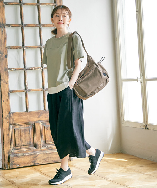 ikka（イッカ）の「【接触冷感／親子コーデ】冷感スラブタックスカーチョ（その他パンツ・レディース・ブラック/イエロー/ブルー/ダークグリーン/グレー・L/M/S）」の13枚目の写真