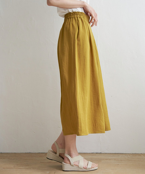 ikka（イッカ）の「【接触冷感／親子コーデ】冷感スラブタックスカーチョ（その他パンツ・レディース・ブラック/イエロー/ブルー/ダークグリーン/グレー・L/M/S）」の18枚目の写真