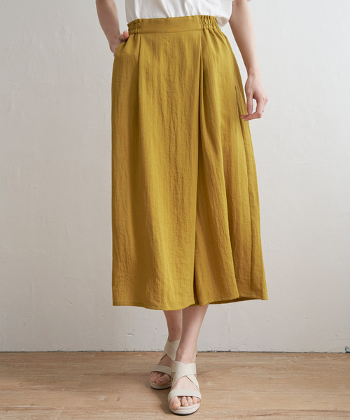 ikka（イッカ）の「【接触冷感／親子コーデ】冷感スラブタックスカーチョ（その他パンツ・レディース・ブラック/イエロー/ブルー/ダークグリーン/グレー・L/M/S）」の17枚目の写真