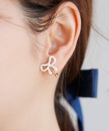 flower | ホイップリボンイヤリング(イヤリング)