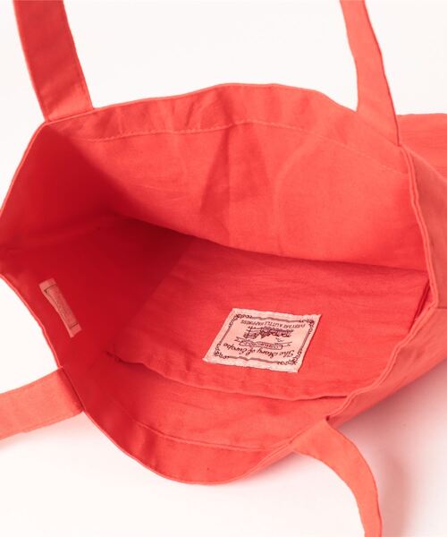 欧州航路（オウシュウコウロ）の「【欧州航路】オーガニックコットン アフタヌーンティートートバッグ（トートバッグ・レディース・グリーン/レッド/ホワイト・FREE）」の7枚目の写真