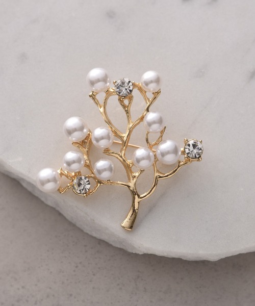 epic day（エピックデイ）の「パールブランチツリーブローチ（ブローチ/コサージュ・レディース・ゴールド/ピンクゴールド・F）」の3枚目の写真