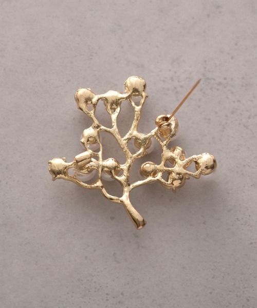 epic day（エピックデイ）の「パールブランチツリーブローチ（ブローチ/コサージュ・レディース・ゴールド/ピンクゴールド・F）」の5枚目の写真