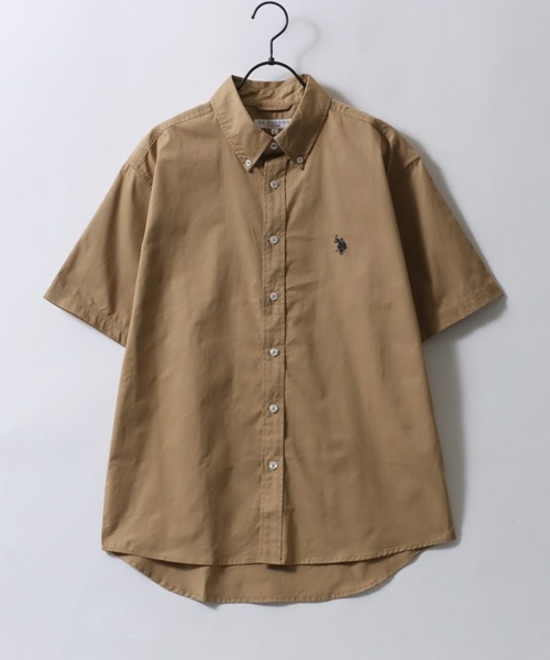 U.S. POLO ASSN.(ユーエスポロアッスン)の「U.S. POLO ASSN./ユーエスポロアッスン 別注 ワンポイント刺繍 ボタンダウン 半袖シャツ レディース メンズ(シャツ/ブラウス・メンズ・ブラック/ホワイト系その他2/ベージュ/ネイビー/ブルー系その他/ホワイト/ホワイト系その他・LL/M/L)」の10枚目の写真