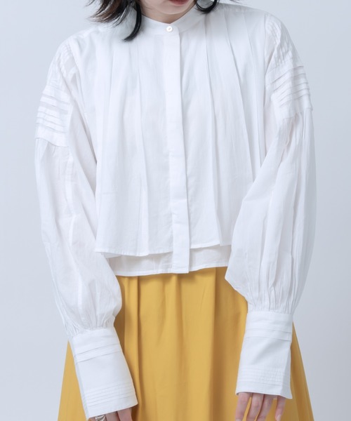 【セール】ボリュームスリーブショート丈シャツ（シャツ/ブラウス）｜LOSUCA（ロスカ）