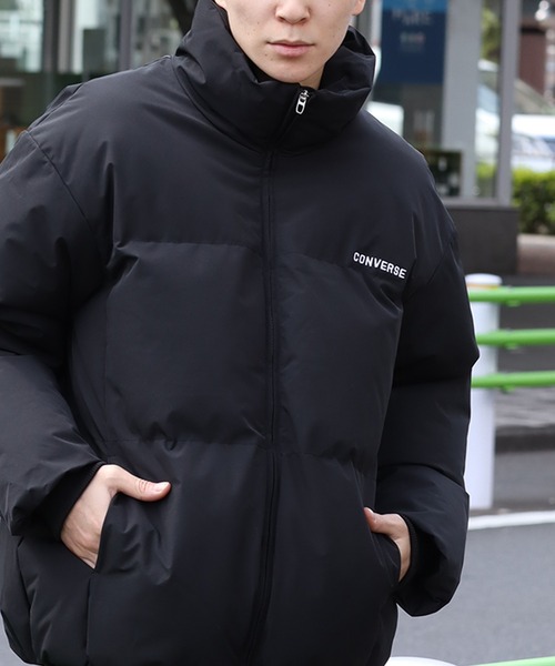 CONVERSE(コンバース)の「【CONVERSE/コンバース】ビッグシルエット ファイバーダウン スタンドジャケット(ダウンジャケット/コート・メンズ・ホワイト/ブラック/グレー・LL/L/M)」の14枚目の写真