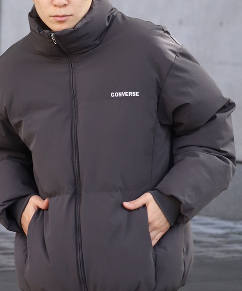 CONVERSE(コンバース)の「【CONVERSE/コンバース】ビッグシルエット ファイバーダウン スタンドジャケット(ダウンジャケット/コート・メンズ・ホワイト/ブラック/グレー・LL/L/M)」の9枚目の写真