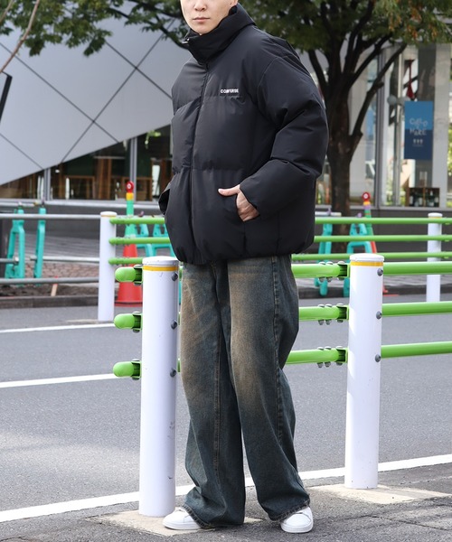 CONVERSE(コンバース)の「【CONVERSE/コンバース】ビッグシルエット ファイバーダウン スタンドジャケット(ダウンジャケット/コート・メンズ・ホワイト/ブラック/グレー・LL/L/M)」の16枚目の写真