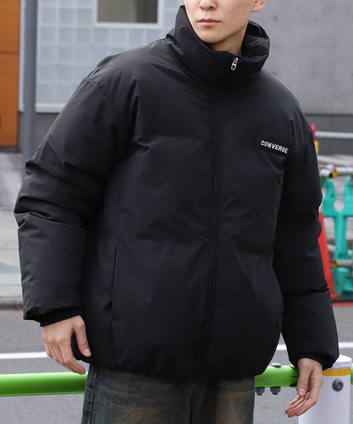 CONVERSE(コンバース)の「【CONVERSE/コンバース】ビッグシルエット ファイバーダウン スタンドジャケット(ダウンジャケット/コート・メンズ・ホワイト/ブラック/グレー・LL/L/M)」の13枚目の写真