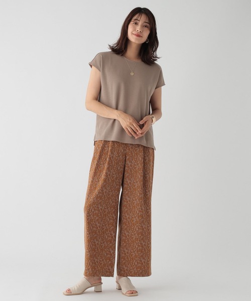 Elura（エルーラ）の「大人シアフレンチTシャツ/133648（Tシャツ/カットソー・レディース・ブラック/ベージュ/ホワイト・MEDIUM/LARGE）」の22枚目の写真