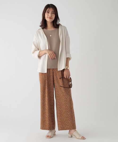 Elura（エルーラ）の「大人シアフレンチTシャツ/133648（Tシャツ/カットソー・レディース・ブラック/ベージュ/ホワイト・MEDIUM/LARGE）」の20枚目の写真