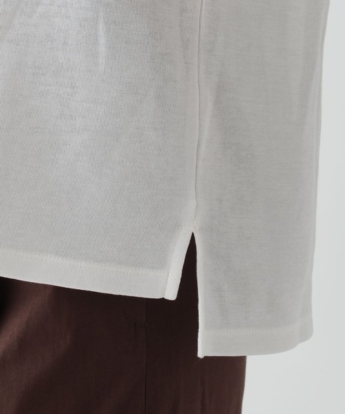 Elura（エルーラ）の「大人シアフレンチTシャツ/133648（Tシャツ/カットソー・レディース・ブラック/ベージュ/ホワイト・MEDIUM/LARGE）」の8枚目の写真