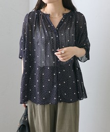 PUAL CE CIN | ドットシフォンブラウス(シャツ/ブラウス)