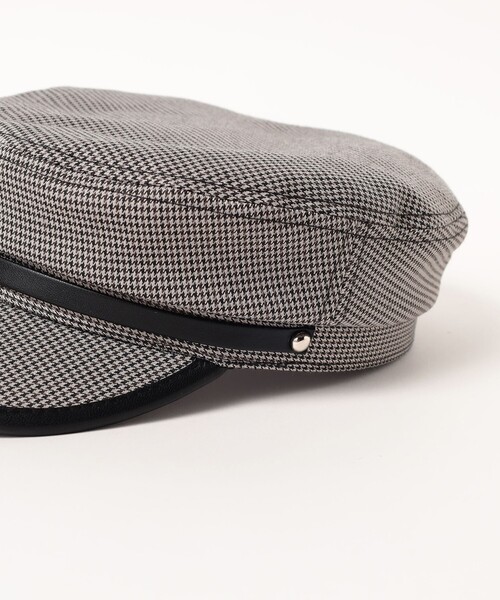 BEAMS HEART（ビームスハート）の「千鳥格子 キャスケット（キャスケット・レディース・ブラウン/ブラック・ONE SIZE）」の6枚目の写真