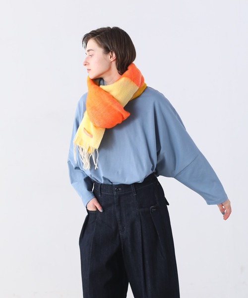 Kelen(ケレン)の「「KELEN/ケレン」ワイドボックスシルエットトップス(Tシャツ/カットソー・レディース・ライトベージュ/ブラック/ブルー系その他/ブラウン・FREE)」の7枚目の写真