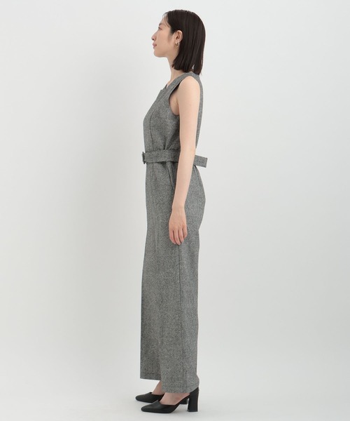 Andemiu（アンデミュウ）の「ラメツイードオールインワン140135（つなぎ/オールインワン・レディース・グレー/ブラック・SMALL/MEDIUM）」の7枚目の写真