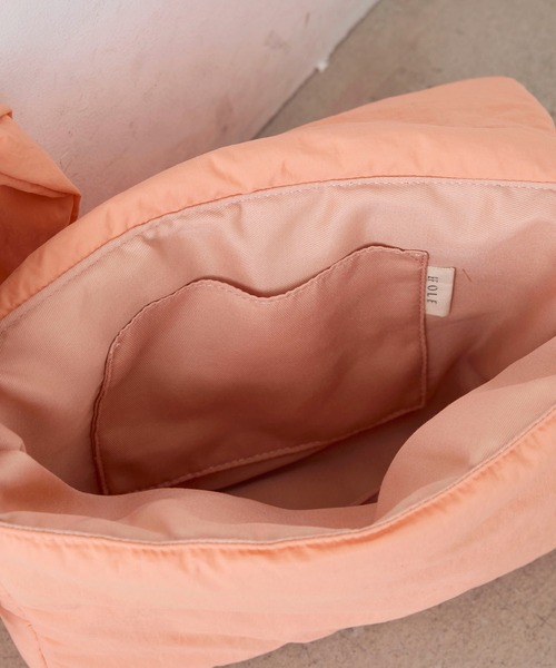 EFOLE（エフォル）の「Nylon padded ribbon shoulderbag/ナイロン パデット リボン ショルダー バッグ（ショルダーバッグ・レディース・コーラル/イエロー/グレイッシュブルー/クリーム・FREE）」の18枚目の写真