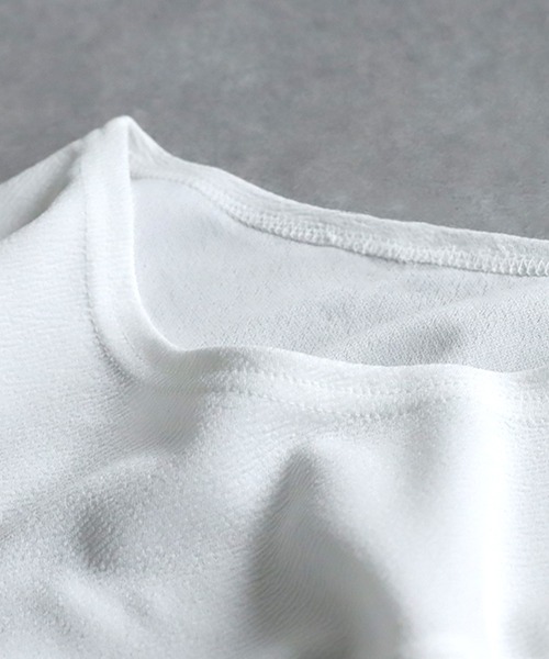 antiqua(アンティカ)の「フリルトップス(Tシャツ/カットソー・レディース・ホワイト/ブラック・ONESIZE)」の5枚目の写真