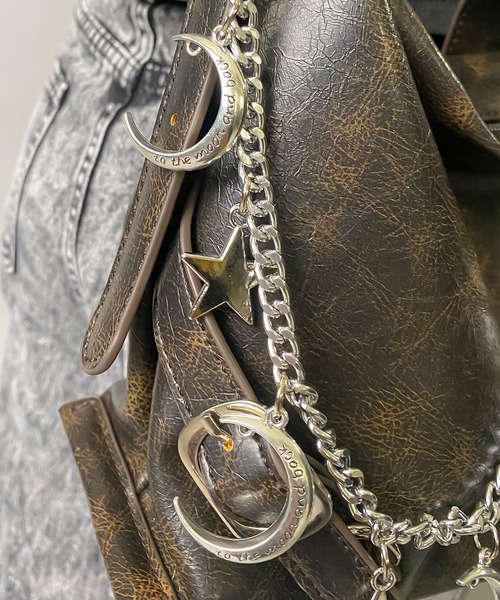 SPINNS（スピンズ）の「スター&ムーン ウォレットチェーン（ウォレットチェーン・レディース・シルバー・ONESIZE）」の8枚目の写真