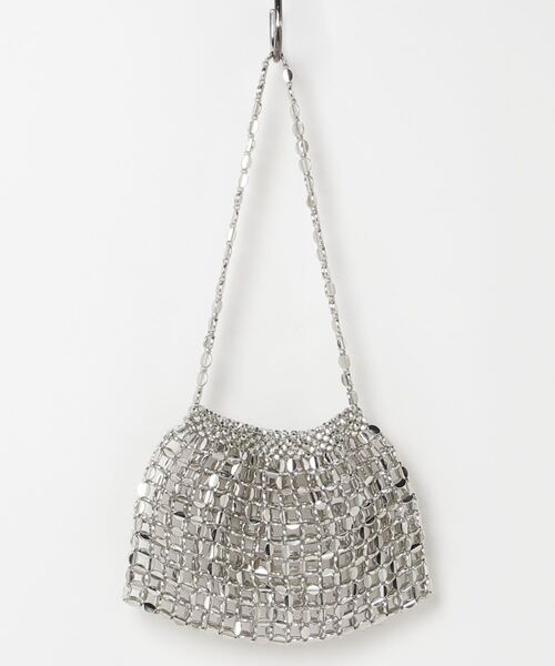 FREE STYLISTS（フリー スタイリスト）の「スクエアハンドバッグ　パーティバッグ キラキラバッグ（ハンドバッグ・レディース・シルバー・FREE）」の11枚目の写真