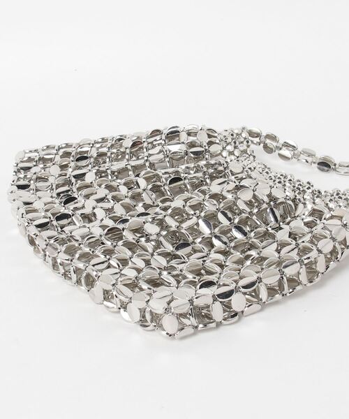 FREE STYLISTS（フリー スタイリスト）の「スクエアハンドバッグ　パーティバッグ キラキラバッグ（ハンドバッグ・レディース・シルバー・FREE）」の12枚目の写真