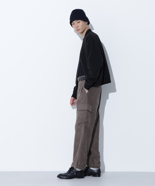 Apo(s)ture(アポスチャー)の「LUCAS-002/フェイクスウェードカーゴパンツ(カーゴパンツ・メンズ・ブラック/グレー/ベージュ/グリーン・XS/S/M/L/XL)」の8枚目の写真