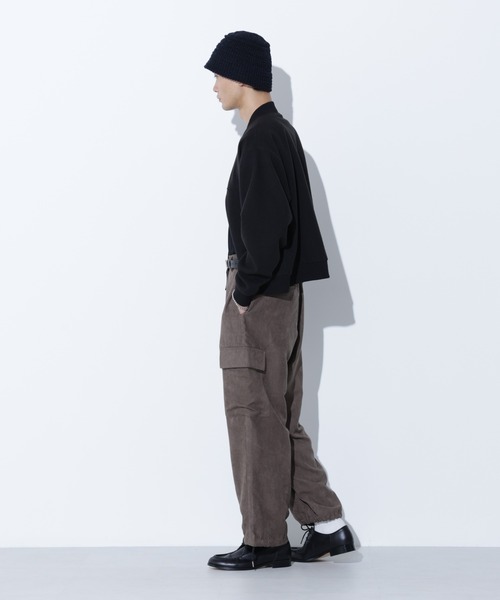 Apo(s)ture(アポスチャー)の「LUCAS-002/フェイクスウェードカーゴパンツ(カーゴパンツ・メンズ・ブラック/グレー/ベージュ/グリーン・XS/S/M/L/XL)」の11枚目の写真