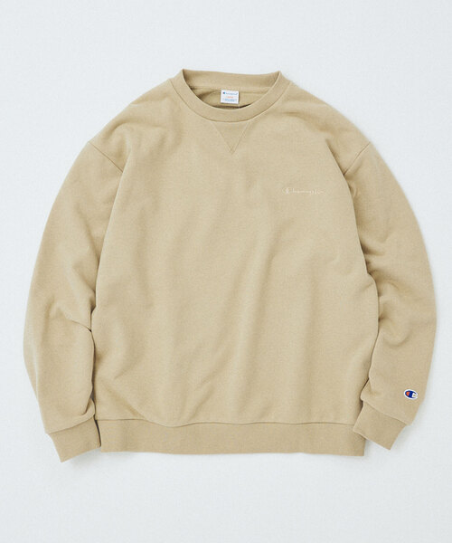 Champion(チャンピオン)の「CHAMPION 417別注 CVC フレンチテリースウェット(スウェット・メンズ・チャコールグレー/ブラック/ベージュ/ブルー/グリーン/アイボリー・MEDIUM/LARGE/X-LARGE)」の4枚目の写真