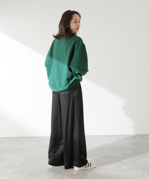 Champion(チャンピオン)の「CHAMPION 417別注 CVC フレンチテリースウェット(スウェット・メンズ・チャコールグレー/ブラック/ベージュ/ブルー/グリーン/アイボリー・MEDIUM/LARGE/X-LARGE)」の7枚目の写真