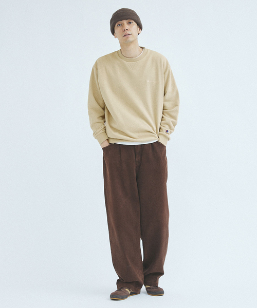 Champion(チャンピオン)の「CHAMPION 417別注 CVC フレンチテリースウェット(スウェット・メンズ・チャコールグレー/ブラック/ベージュ/ブルー/グリーン/アイボリー・MEDIUM/LARGE/X-LARGE)」の11枚目の写真