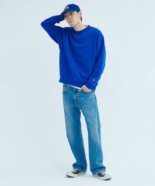 Champion(チャンピオン)の「CHAMPION 417別注 CVC フレンチテリースウェット(スウェット・メンズ・チャコールグレー/ブラック/ベージュ/ブルー/グリーン/アイボリー・MEDIUM/LARGE/X-LARGE)」の13枚目の写真