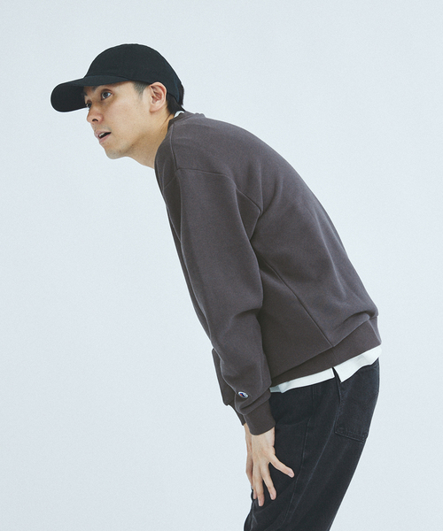 Champion(チャンピオン)の「CHAMPION 417別注 CVC フレンチテリースウェット(スウェット・メンズ・チャコールグレー/ブラック/ベージュ/ブルー/グリーン/アイボリー・MEDIUM/LARGE/X-LARGE)」の18枚目の写真