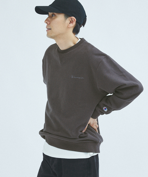 Champion(チャンピオン)の「CHAMPION 417別注 CVC フレンチテリースウェット(スウェット・メンズ・チャコールグレー/ブラック/ベージュ/ブルー/グリーン/アイボリー・MEDIUM/LARGE/X-LARGE)」の19枚目の写真