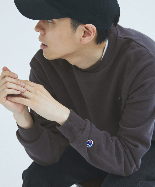 Champion(チャンピオン)の「CHAMPION 417別注 CVC フレンチテリースウェット(スウェット・メンズ・チャコールグレー/ブラック/ベージュ/ブルー/グリーン/アイボリー・MEDIUM/LARGE/X-LARGE)」の20枚目の写真