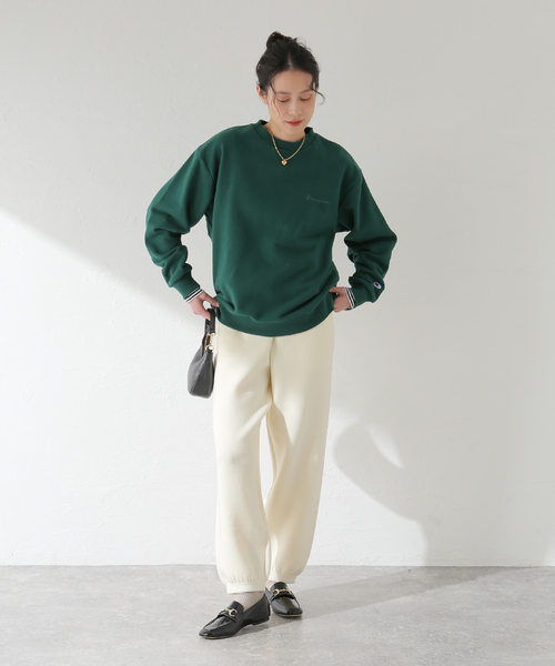 Champion(チャンピオン)の「CHAMPION 417別注 CVC フレンチテリースウェット(スウェット・メンズ・チャコールグレー/ブラック/ベージュ/ブルー/グリーン/アイボリー・MEDIUM/LARGE/X-LARGE)」の22枚目の写真