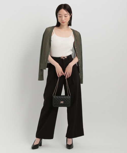 Andemiu（アンデミュウ）の「リブカップツキキャミ141729（キャミソール・レディース・ライトベージュ/ブラック/オフホワイト・FREE）」の14枚目の写真