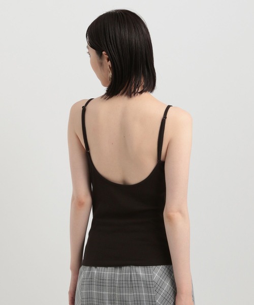 Andemiu（アンデミュウ）の「リブカップツキキャミ141729（キャミソール・レディース・ライトベージュ/ブラック/オフホワイト・FREE）」の8枚目の写真