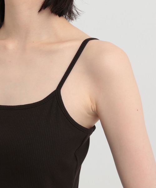 Andemiu（アンデミュウ）の「リブカップツキキャミ141729（キャミソール・レディース・ライトベージュ/ブラック/オフホワイト・FREE）」の10枚目の写真