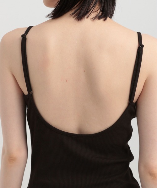 Andemiu（アンデミュウ）の「リブカップツキキャミ141729（キャミソール・レディース・ライトベージュ/ブラック/オフホワイト・FREE）」の12枚目の写真