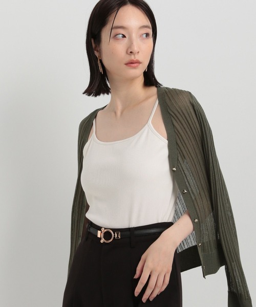 Andemiu（アンデミュウ）の「リブカップツキキャミ141729（キャミソール・レディース・ライトベージュ/ブラック/オフホワイト・FREE）」の19枚目の写真