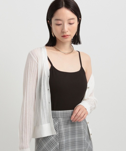 Andemiu（アンデミュウ）の「リブカップツキキャミ141729（キャミソール・レディース・ライトベージュ/ブラック/オフホワイト・FREE）」の20枚目の写真